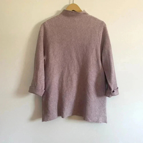 Tahari Mauve Mock Turtleneck Sweater - Picture 2 of 13